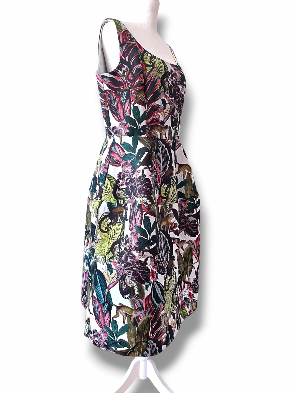 Oscar de la Renta Resort Runway 2018 Jungle Monkey Jacquard Dress 12 - Picture 4 of 16